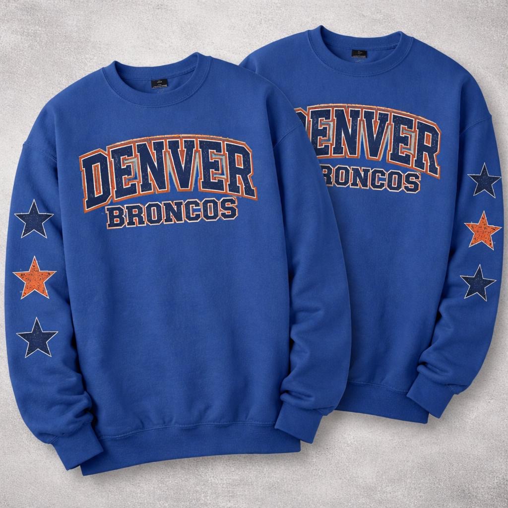 Denver Broncos Football Sweatshirt
