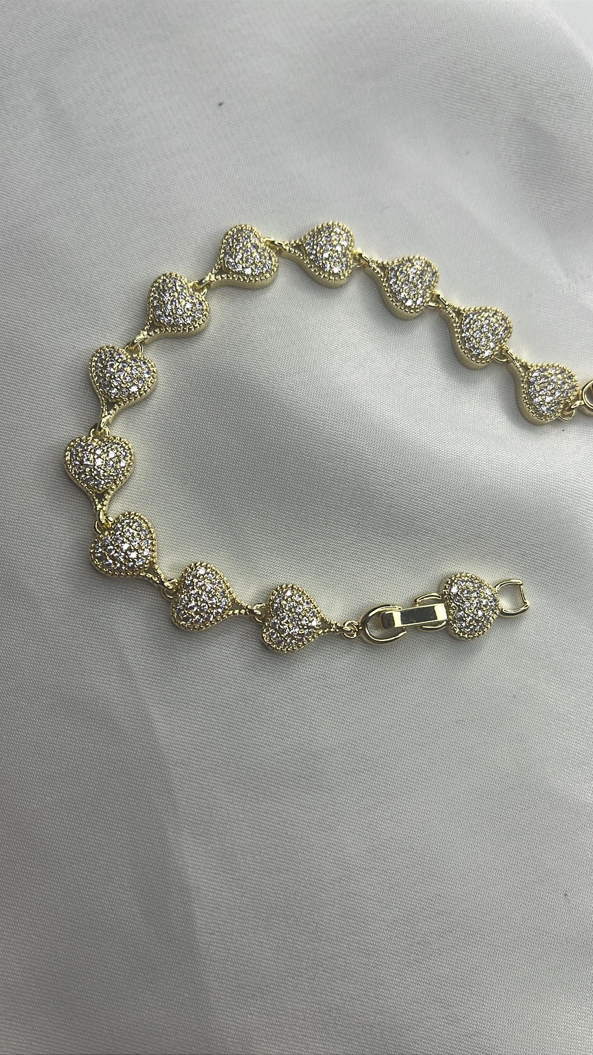 Luxury Heart Tennis Bracelet