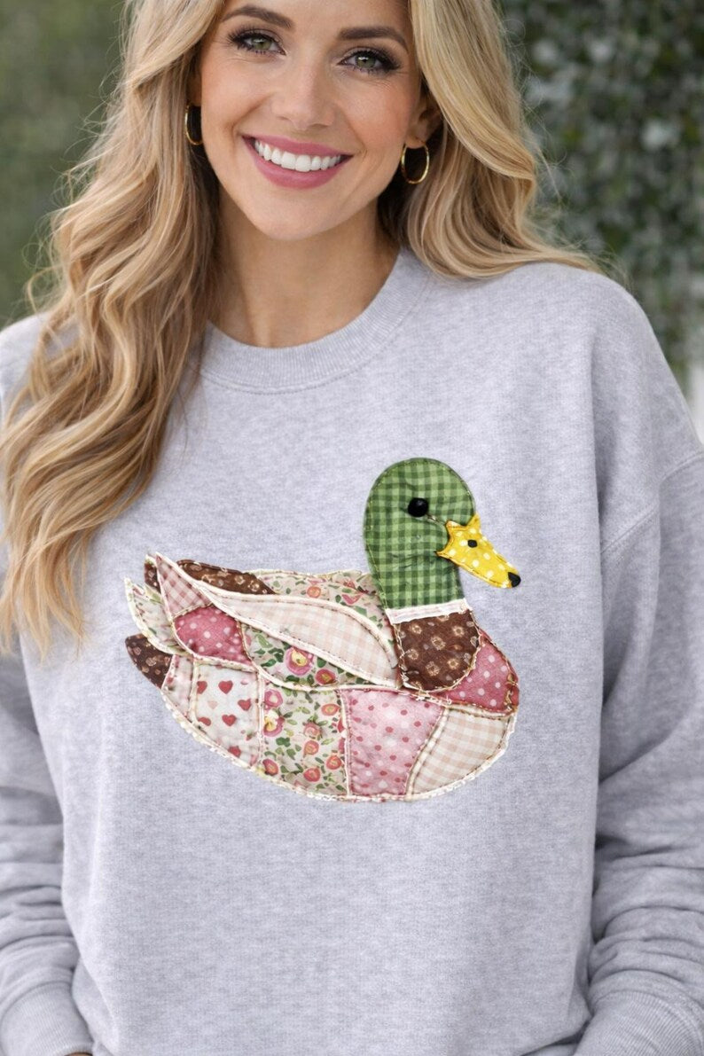 Patchwork Duck Sweatshirt