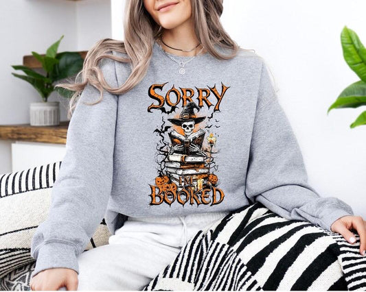 Sorry I'm Booked Halloween Sweatshirt