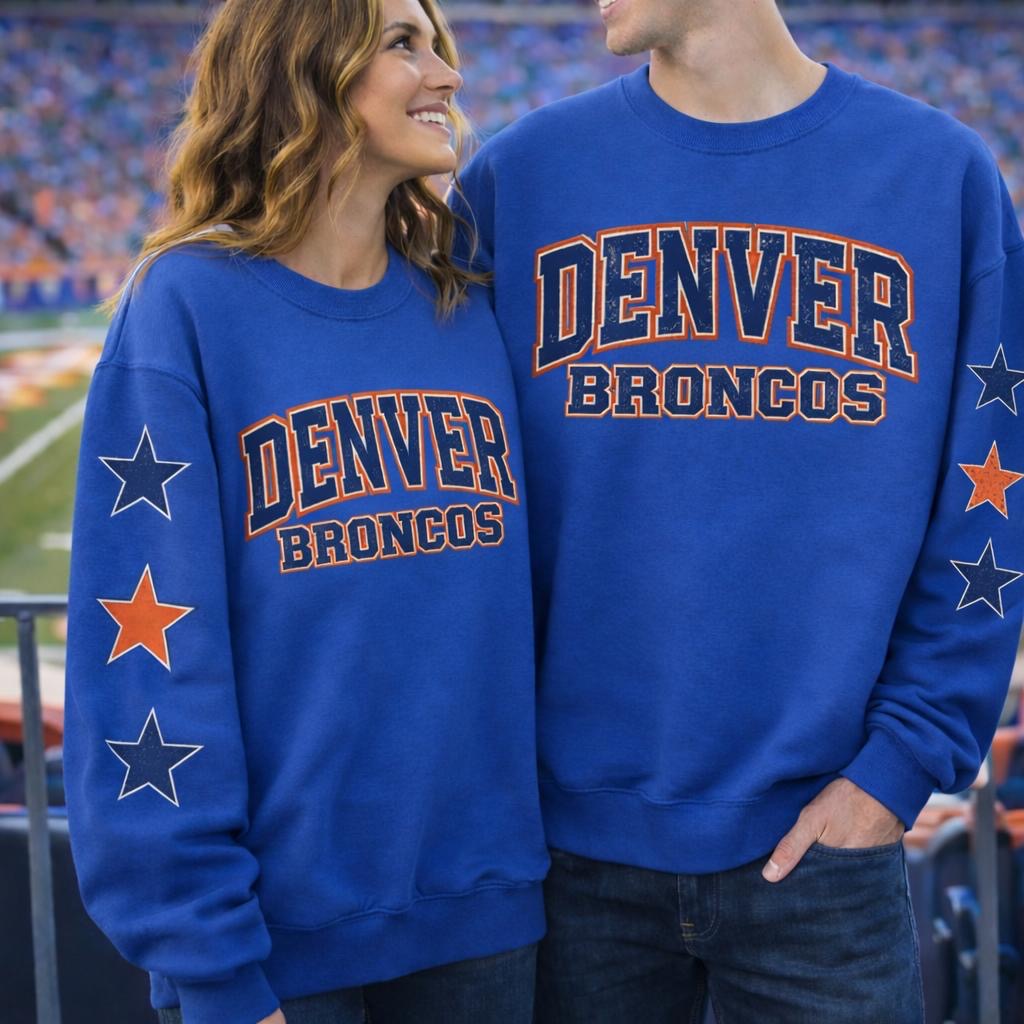 Denver Broncos Football Sweatshirt