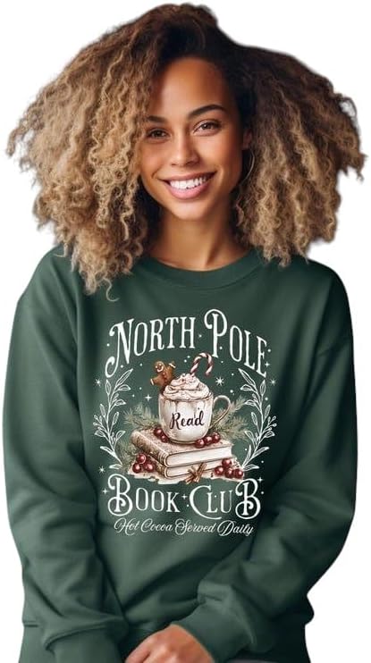 North Pole Book Club Christmas Sweatshirt