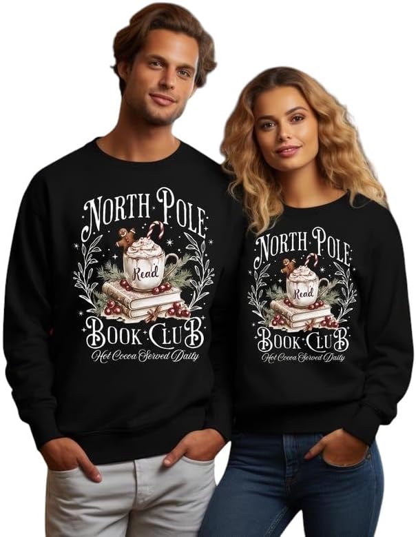 North Pole Book Club Christmas Sweatshirt