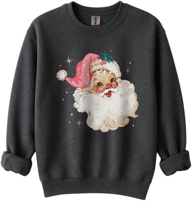 Pink Santa Christmas Sweatshirt