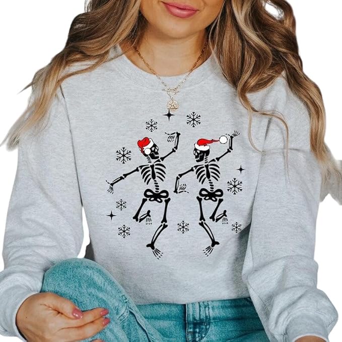 Dancing Skeleton Christmas Sweatshirt