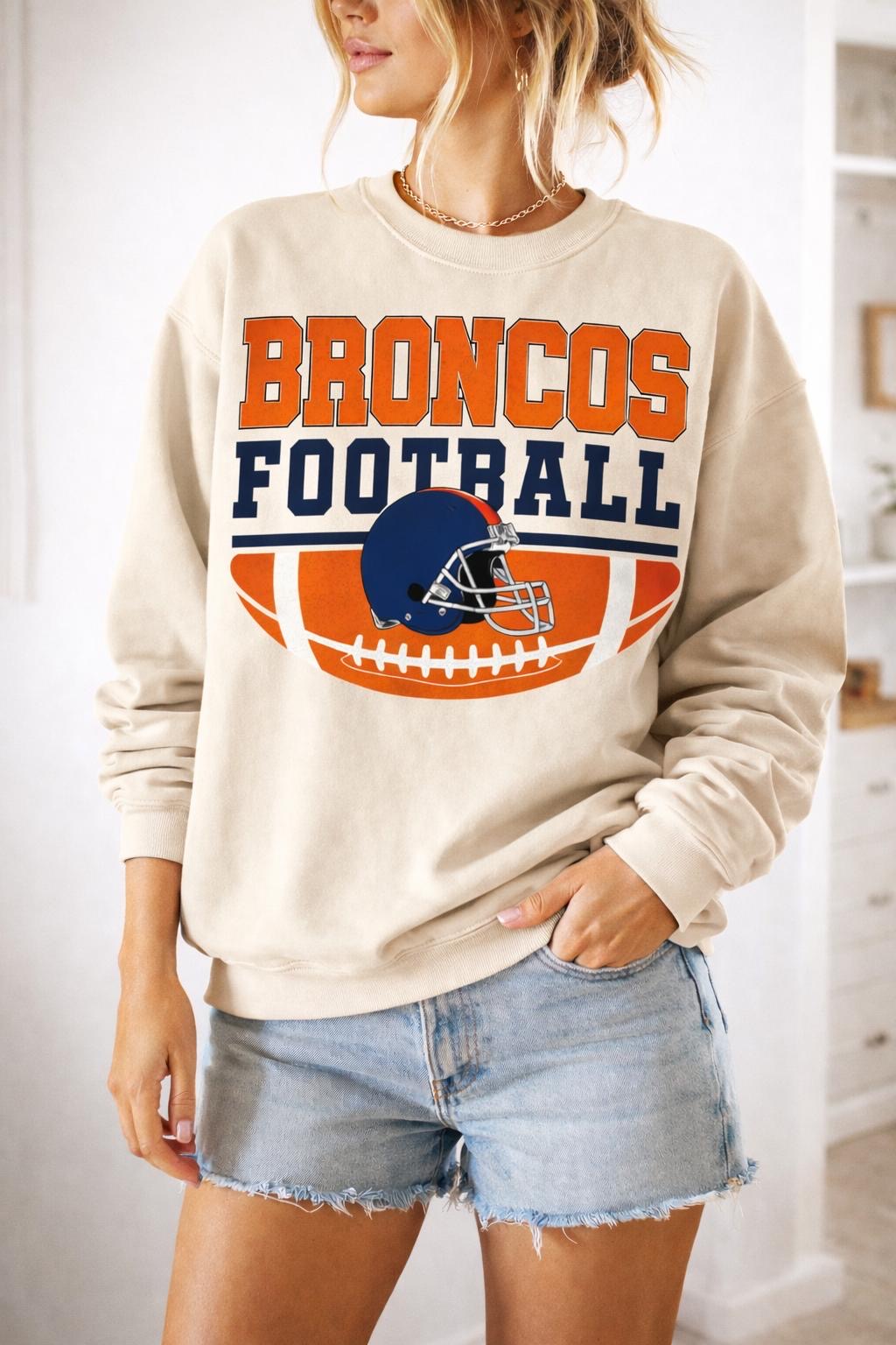 Broncos Football Sweatshirt