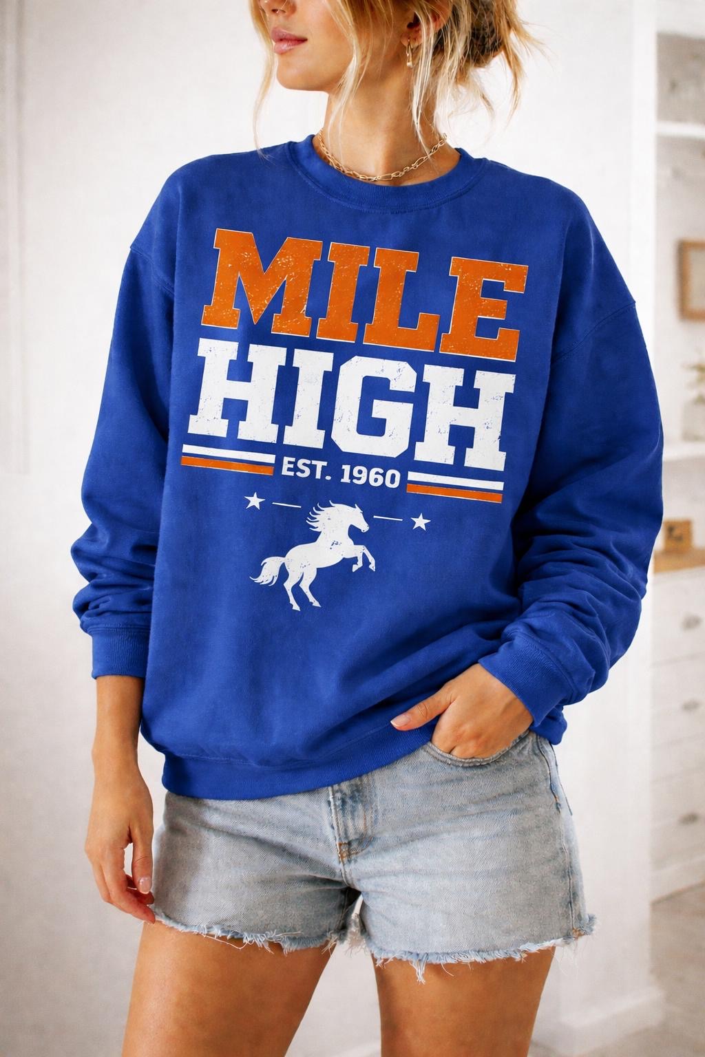 Mile High Football Sweatshirt