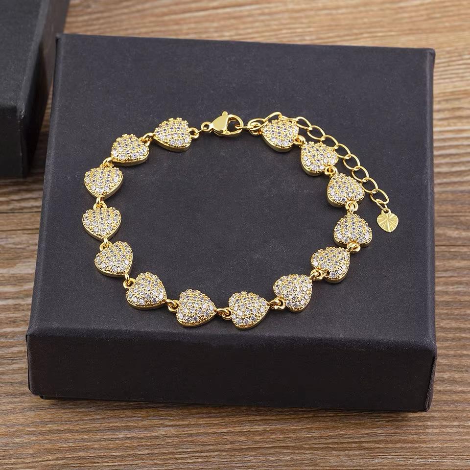 Luxury Heart Tennis Bracelet