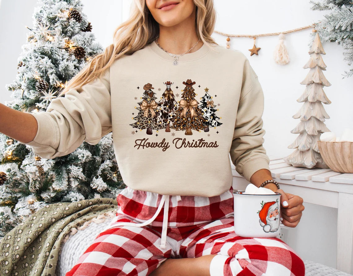 Howdy Christmas Western Sweatshirt