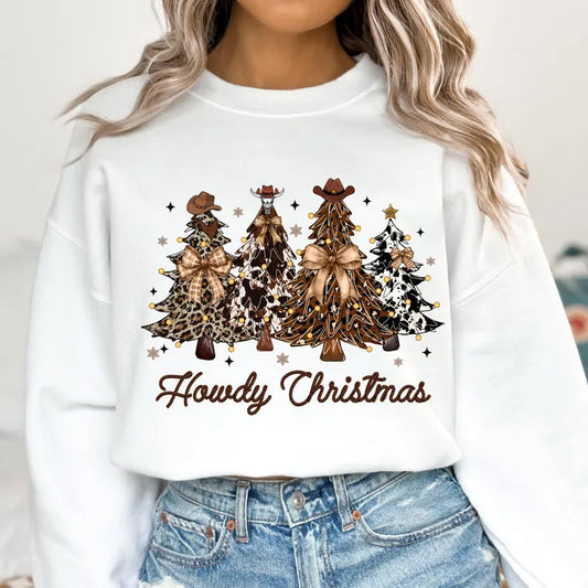 Howdy Christmas Western Sweatshirt