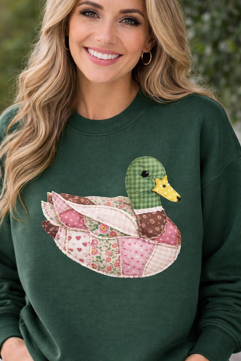 Patchwork Duck Sweatshirt