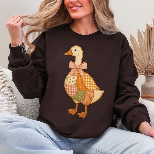 Vintage Patchwork Duck Sweatshirt