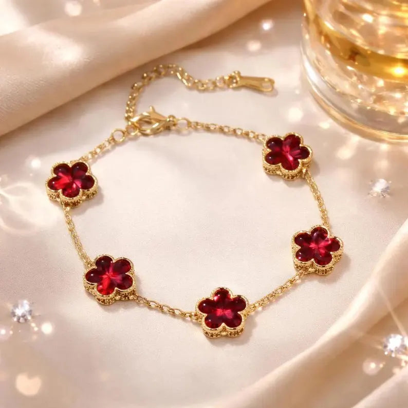 Red Clover Jewelry Set