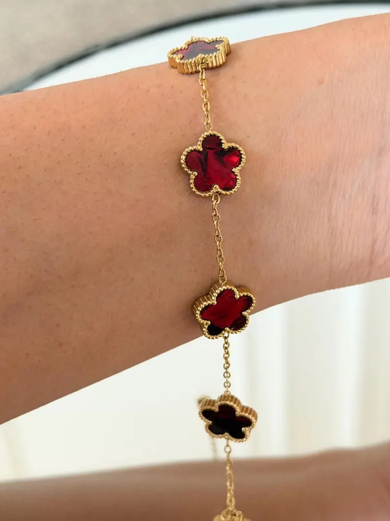 Red Clover Jewelry Set