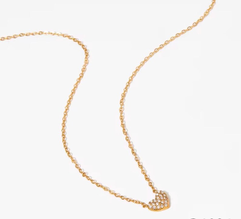 Gold Heart Jewelry Set