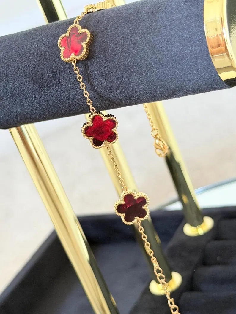 Red Clover Jewelry Set