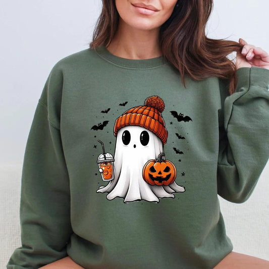 Cute Ghost Halloween Sweatshirt