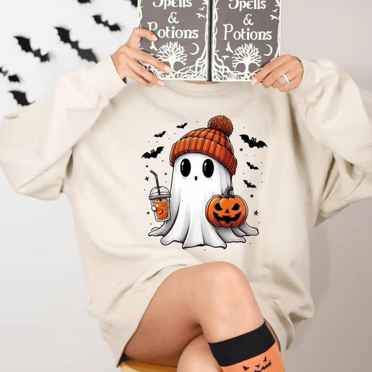 Cute Ghost Halloween Sweatshirt