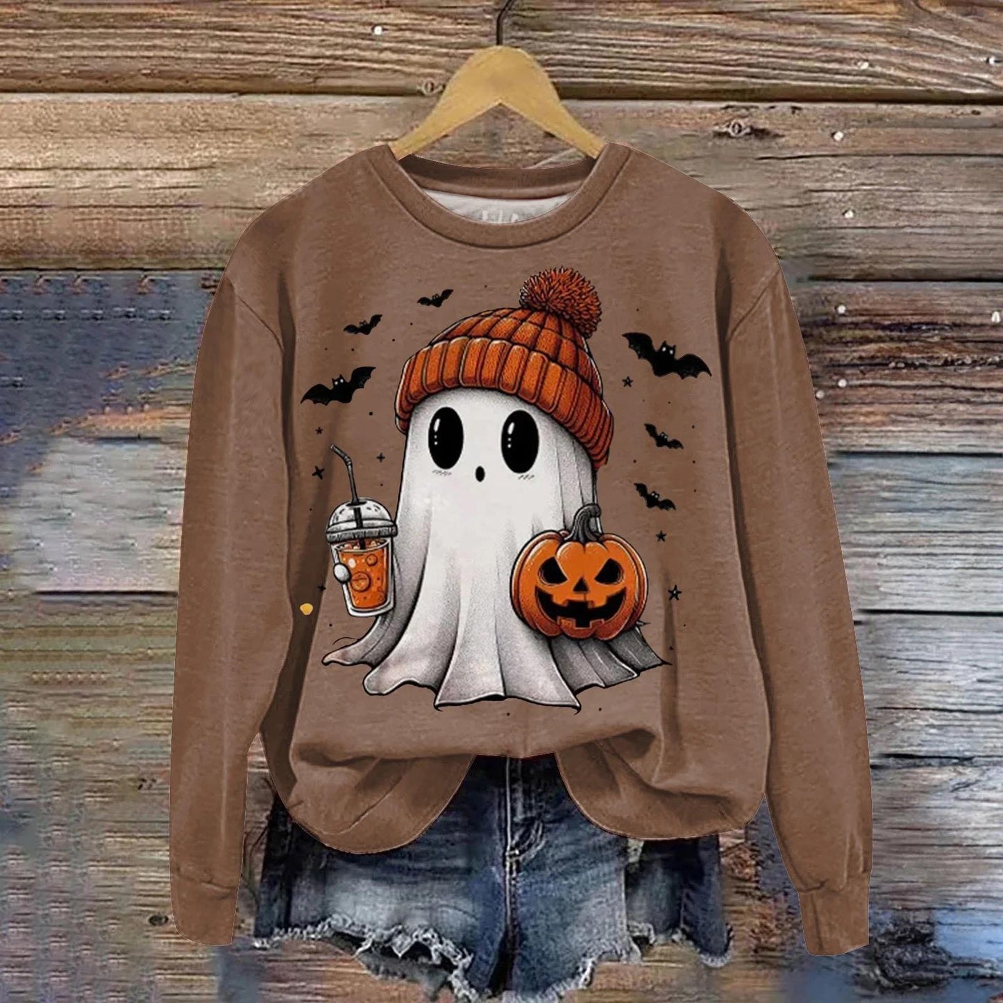 Cute Ghost Halloween Sweatshirt