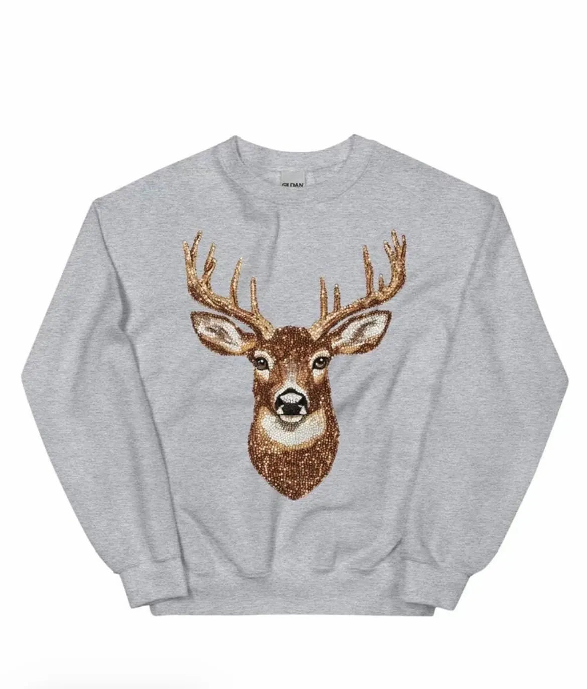Rhinestone Deer Sweatshirt