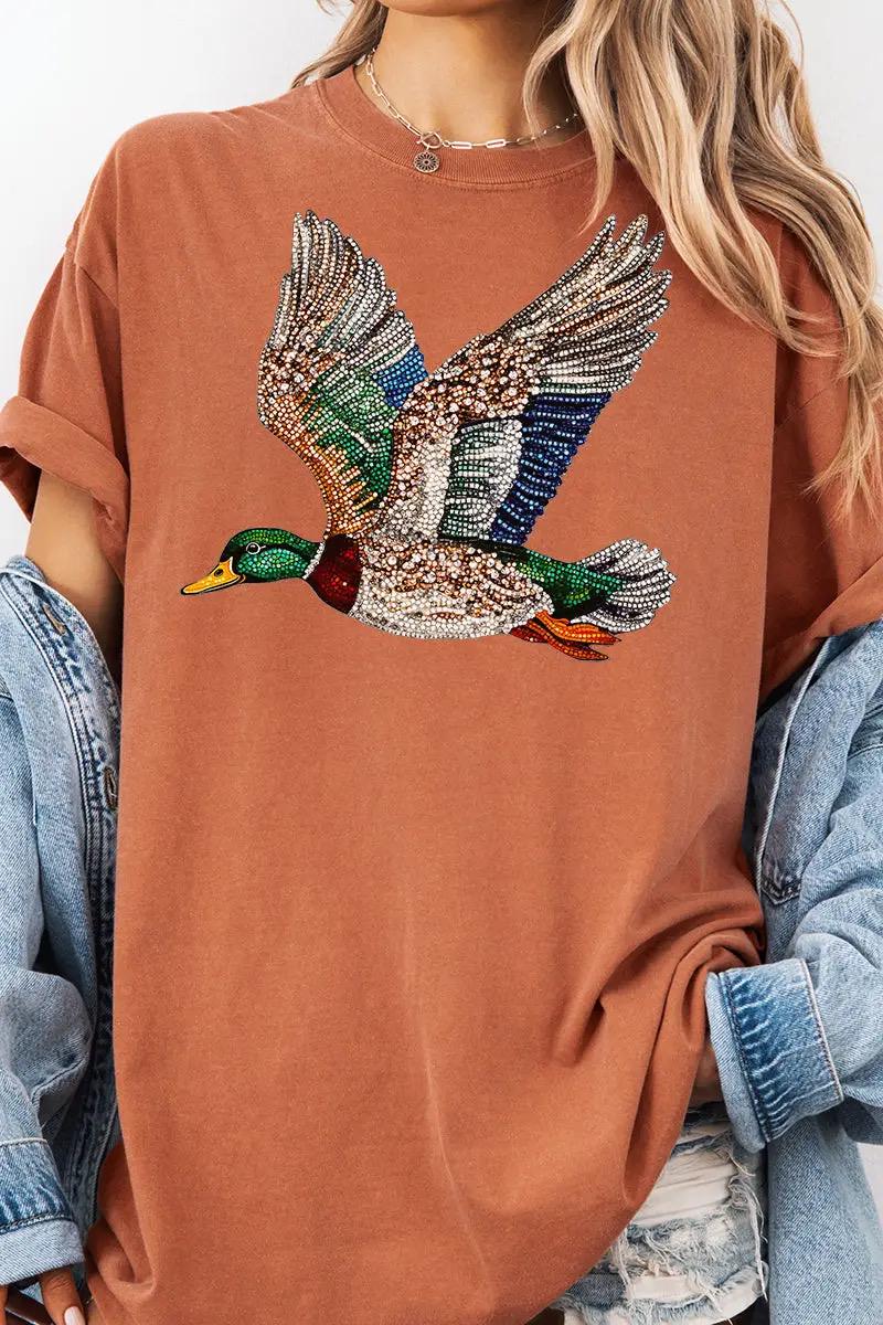 Rhinestone Mallard Duck Shirt