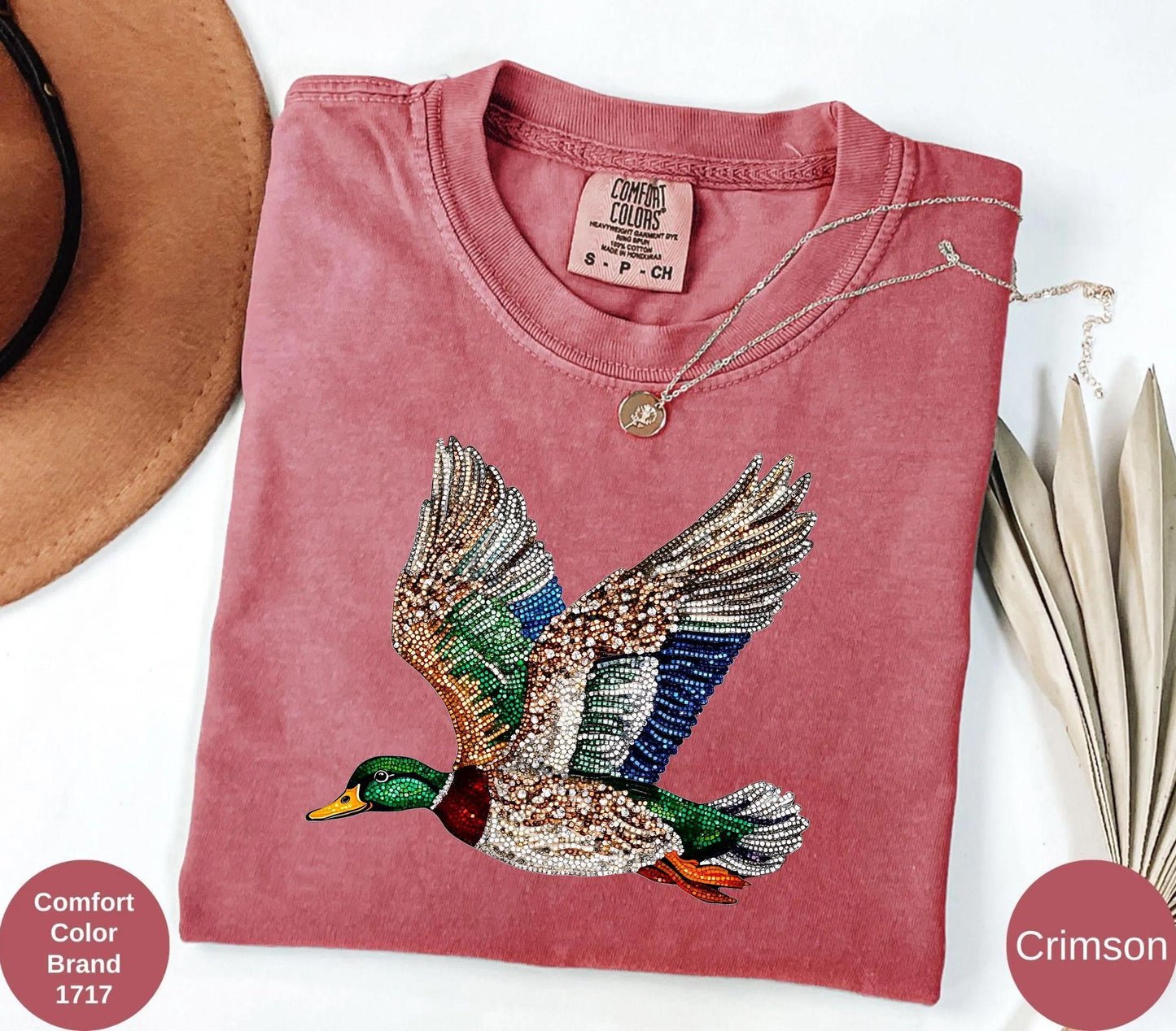 Rhinestone Mallard Duck Shirt