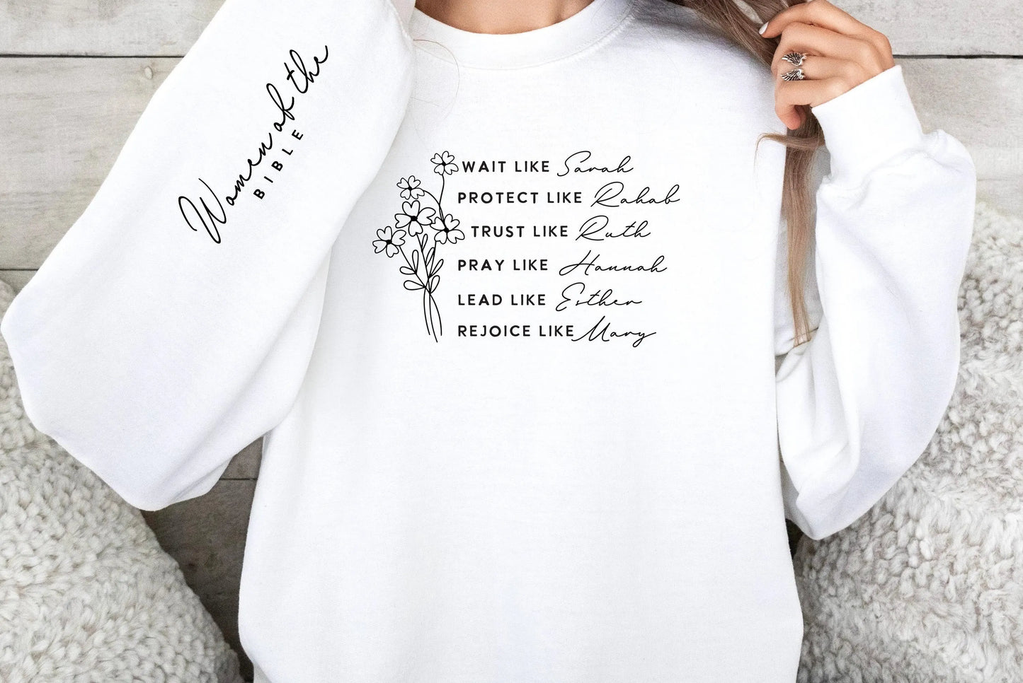 Wait Like Sarah Christian Sweatshirt